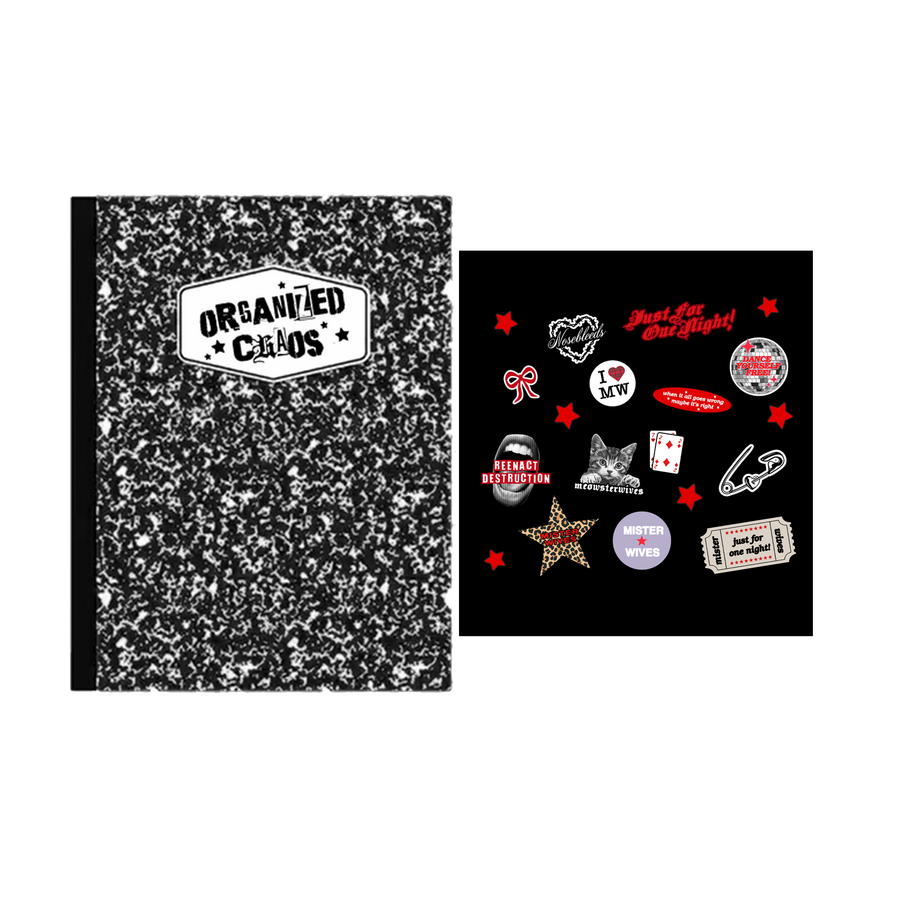 Notebook + Sticker Sheet Bundle – MisterWives Shop